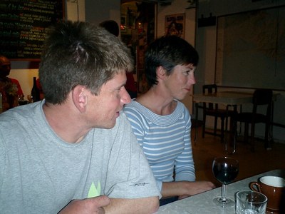 Alex 'Ginge' Vallings and Lyn Holland