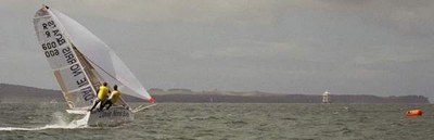 Davie Norris Boats Sean Milner and Steve Fortune tight kite lead Leander 2004