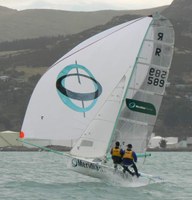 Martin Hughes wins a closely fought R Class Skiff Leander Trophy