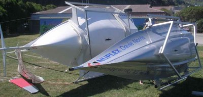 Comparison of R Class Skiff L2 (left) and L3 hull shapes - spot the Sean