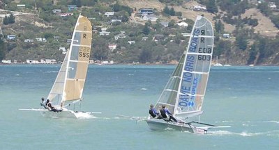 Liquid and Nuplex Davie Norris on the wind