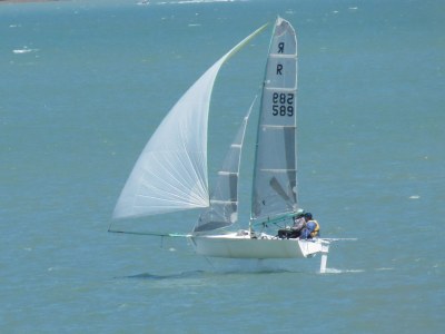 R589 - Merde - David Pairman and Ellen Palmer Foiling Kite