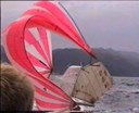 Virtual Reality R554 looses rig avoiding Large Spectator Launch in 1999 Leander, Paul Roe and Carl Sara
