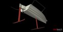 Modified L3 with transom view of hydrofoils
