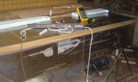 Oven in operation
