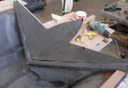 Back tank with top glued on