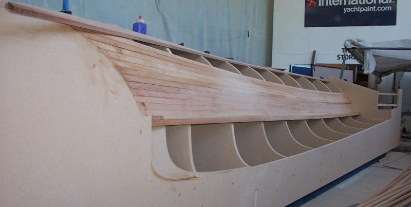 Mould planking startboard mould front view