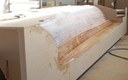 Starboard mould partially faired