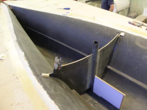 Front X frame (curved) and recess for wing tubes and rear X frame