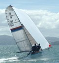 Stagecoach Steve Hogg and Neill Wood kite
