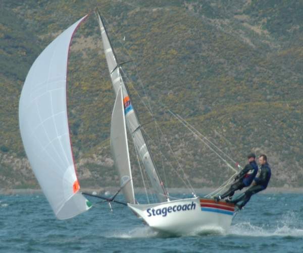 Stagecoach Steve Hogg and Neill Wood kite