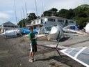 Leander 2007 Michael Collett in rigging area