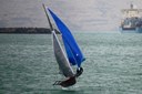 R607 - TheVirtual - Paul Roe and Dan Leech getting out of shape in a foiling gybe