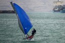 R607 - TheVirtual - Paul Roe and Dan Leech seriously out of shape in a foiling gybe