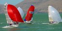 Leander 2003 Final Action Sprints Kites every which way. R595 Subwoofer, R587 Dimension, B3D,  and R581 Stagecoach