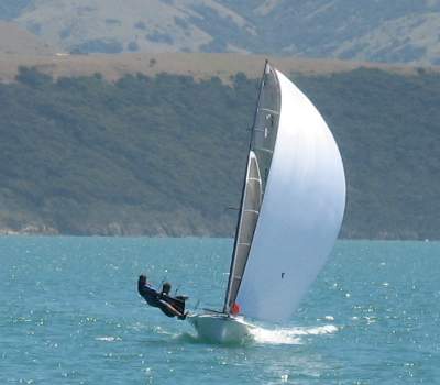 Akaroa sprints, Subwoofer straight to the line, Jess Hix and Paul Roe