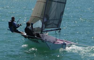 Akaroa sprint start Subwoofer R595,  Jess Hix and Paul Roe