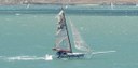 Daniel Folter and Paul MacGibbon R594 Bulley Hayes carbon glass mast tip broken