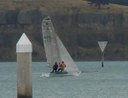 Subwoofer  Steve Bell and Paul Roe sailing in gusty NW conditions