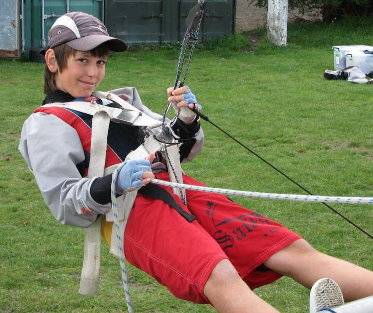 William Talbot trapeze training