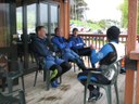 Canterbury lads Paul Danny Dave and Sean at Wanaka Yacht Club