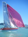 R607 - TheVirtual - Jess Hix and Paul Roe foiling gybe